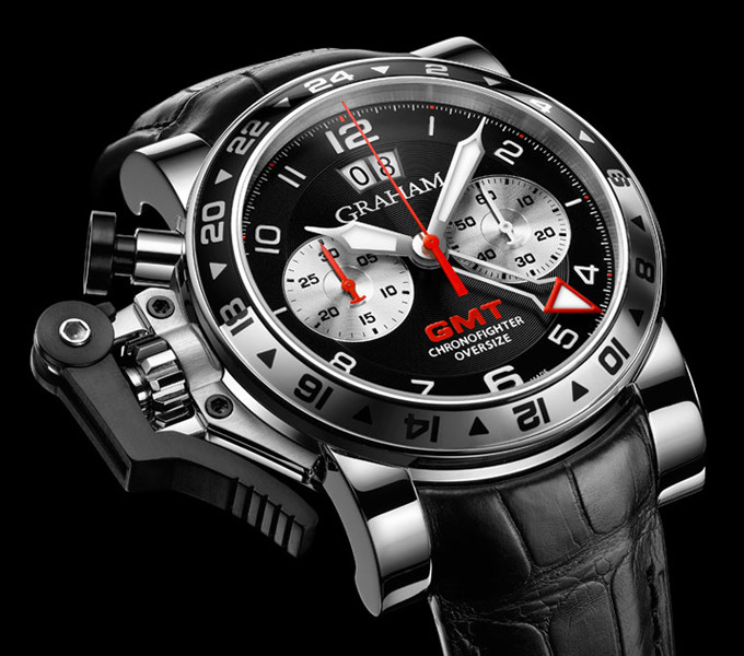 GRAHAM LONDON 2OVGS.B39A.C118S Chronofighter Oversize GMT Black replica watch